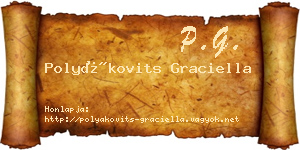 Polyákovits Graciella névjegykártya